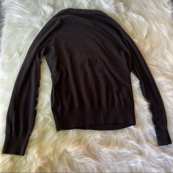 Banana Republic Luxury Blend Black Crewneck Sweater - Picture 6 of 9